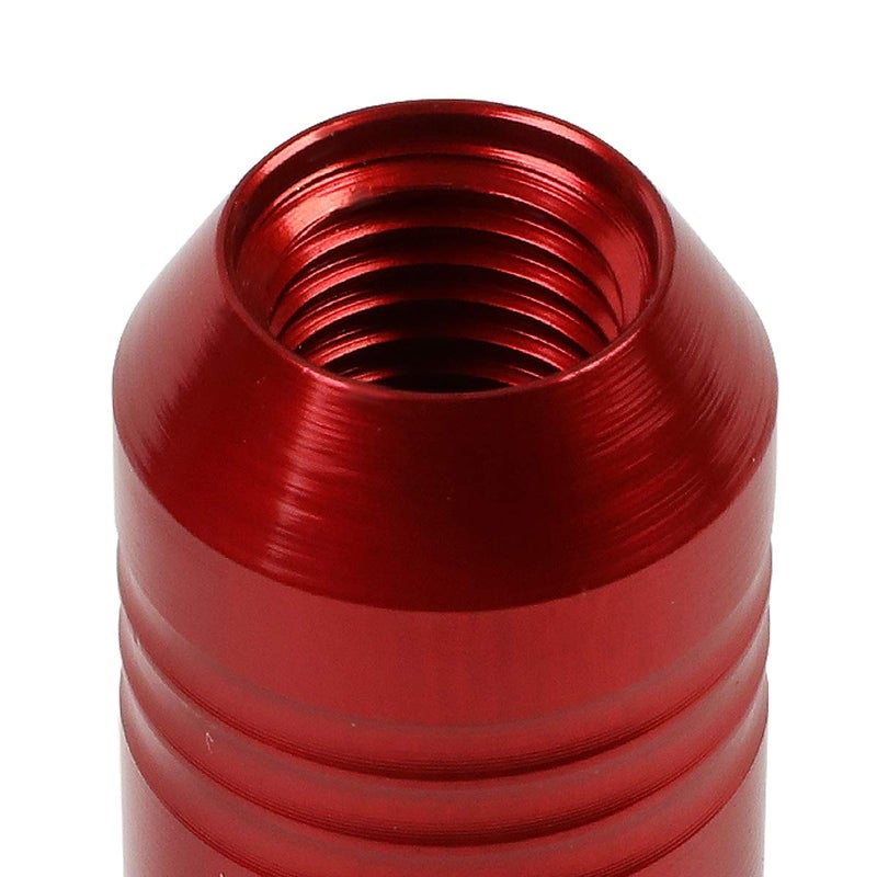 J2 Engineering 20 Pcs 7075 Aluminum Tall Open End M12 x 1.5 Lug Nuts Set w/Socket Adapter, Red, Fit Conical Seat, LN-T7-009-15-RD - Image 4